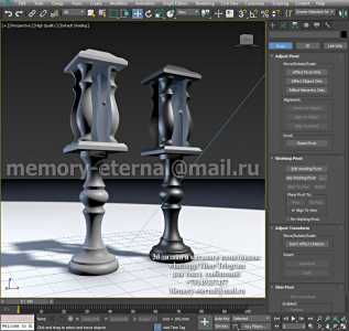 3d модель гранитной вазы