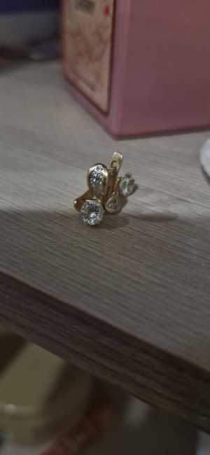 Серьги золотые