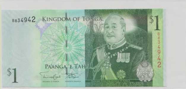 Тонга , 1 паанга , 2008 г. , Unc .