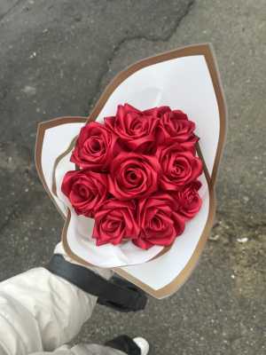 Букет из атласных лент