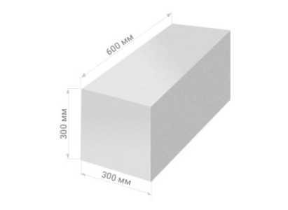 Газобетонные блоки 600*300*300