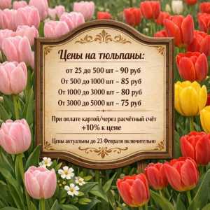 Тюльпаны к 8 марта оптом