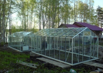 Алюминиевая теплица под стекло АСГ 18