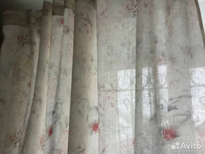 Штора и тюль с люрексом за все