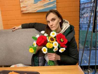 Вязаный букет