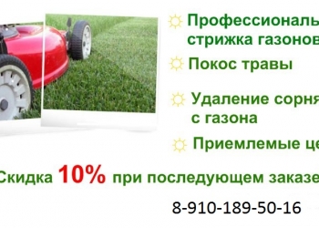 скошу траву (в выходные дни)