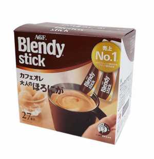 Blendy / Кофе AGF Бленди СТИК крепкий с молоком 8,8г*27 стиков (коричневый)