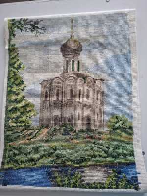 Картина, вышитая крестиком
