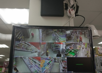 Установка видеонаблюдения для магазина