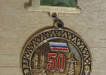 Значок Пермэнерго 50