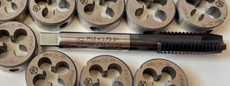 метчик м12х1.75, плашка М6х0.75