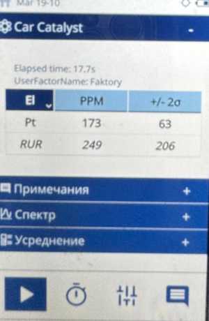 Руда с содержанием платины 1000 кг