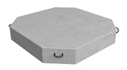Блок плиты Б8 500х500х80 мм Серия 3.503. 1-66
