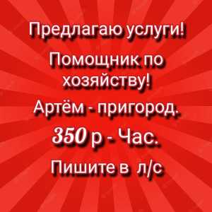 Помощник по хозяйству.