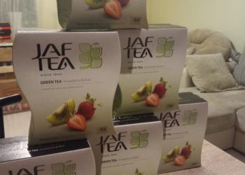 Чай зелёный jaf tea клубника и киви