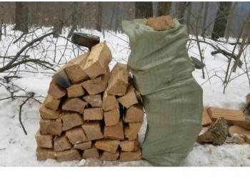 Дрова дубовые в мешках