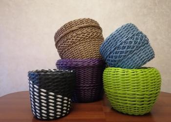 Кашпо из полиротанга