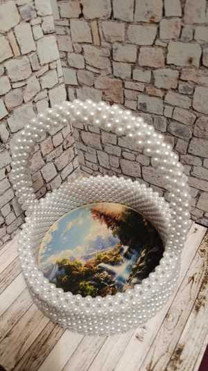 Корзина из бусин